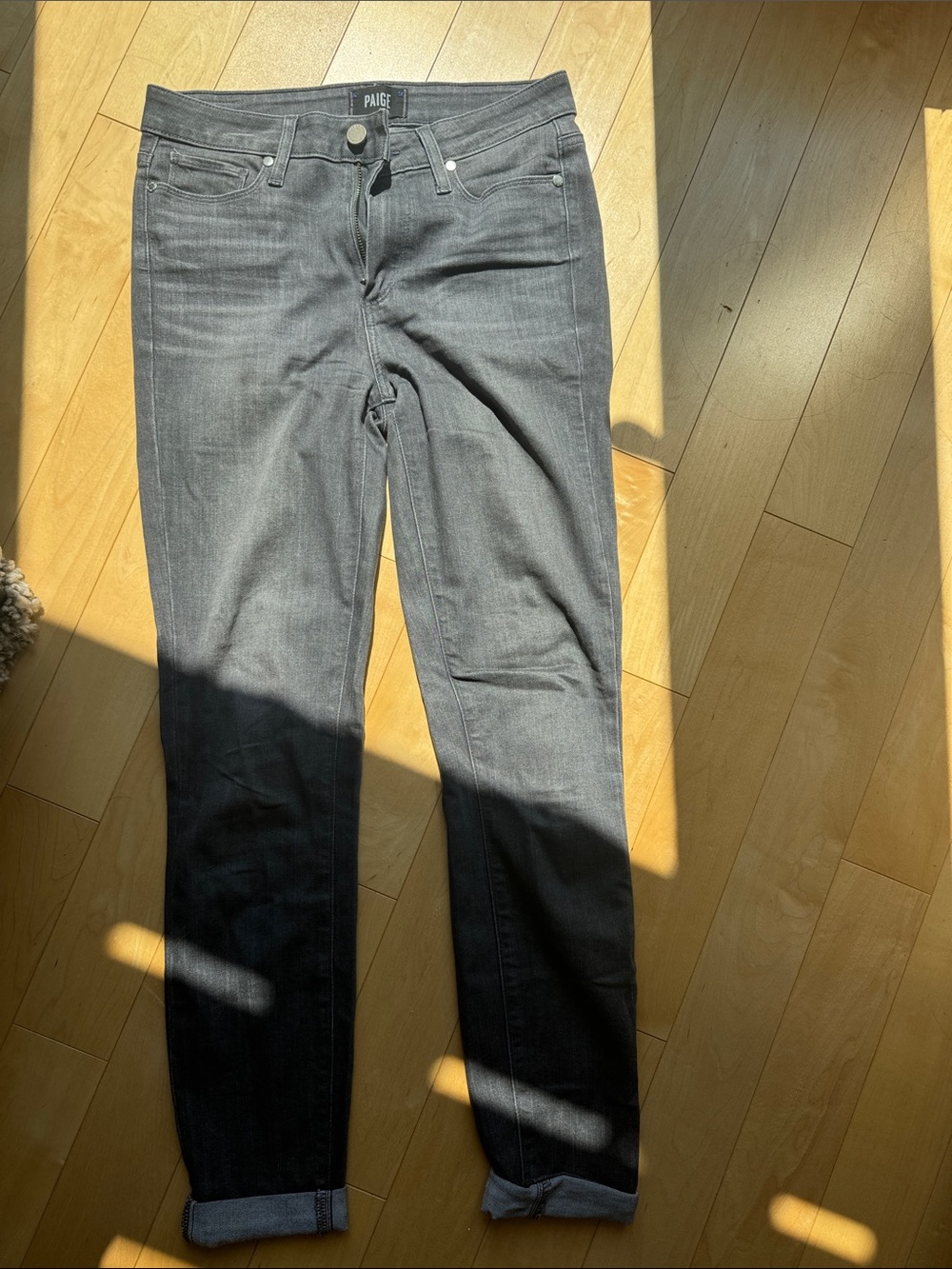 PAIGE Washed Black hoxton Jeans